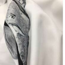 2pcs Elegant Black & White Leaf Pattern Sheer Curtains - Semi-Transparent Polyester Fabric, Rod Pocket Design, Suitable For Living Room, Bedroom, Kitchen, Cafe - Enhances Natural Lighting, Adds Style (Curtain Rods Not Included) - Multicolor - View 11