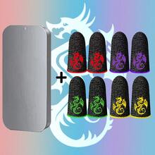 Najnowszy rękaw na palce do gry Dragon Series, fajny rękaw na palce z włókna węglowego ze wzorem smoka, oddychający rękaw na palce do gry, aby poprawić komfort i precyzję, 24-godzinna skuteczna rękawica na palce do gry w telefon zaprojektowana dla graczy - Wielokolorowe - Zobacz 16