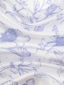 1 chiếc khăn vuông in họa tiết đơn giản 70*70cm, kiểu khăn bandana mùa xuân mới, đa năng cho nữ giới sử dụng như thắt lưng, phụ kiện tóc, băng đô, khăn quàng cổ thời trang cho váy, khăn tắm biển. - Màu tím hoa cà - Xem 4