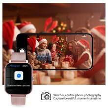 1pc Unisex Smart Watch With Steel Strap, 1.83-Inch Touch Screen, Calling Function, Activity Tracking, Multiple Sports Modes, Call/Message Reminder, USB Charging, Compatible With Android & IOS, 240P TFT Display, 180mAh Li-Ion Battery, Suitable As Holiday Gift - 彩色 - 查看 16