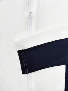 Sudadera con capucha con diseño de doble cremallera para uso urbano y al aire libre para mujeres