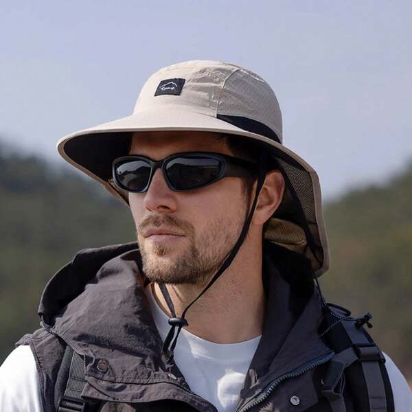 Xinbaoguan 100% Polyester 9249 Summer MEN'S AND WOMEN'S Large Brimmed Shawl Fisherman Hat Quick Drying Breathable Sunshade Hat