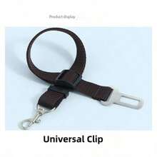 1PC Pet Car Leash & Safety Harness - Decorative Dog Collar For Car Travel Protection, Adjustable Vehicle Safety Belt For Shiba Inu, Puppy Auto Accessories