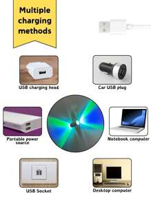 1pc Modern Creative Gradient Lamp, Smart Motion Sensor, On/Off Control, USB Charging, Ambient Nightlight, Multi-Color Changing, Suitable For Bedroom, Bathroom, Hallway, Living Room And Other Scenarios, Smart Home Decor Light