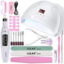Nail Salon Set, Nail Art Tool Kit, UV Nail Lamp, Gel Nail Polish Dryer, Electric Nail Drill, Nail Drill Bits, Cuticle Nipper, Cuticle Pusher, Nail File, Finger Separator, Manicure & Pedicure Set, Premium Nail & Foot Care Tools - Salon-Grade Home Quality, Essential For Nail Art Enthusiasts - Multicolor - View 14