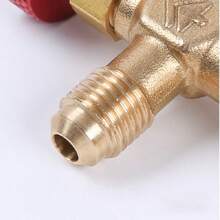 HS-1221 1/4"-5/16" R410A Refrigerant HVAC Safety Valve, Air Conditioning Repair Tool For Home Use