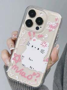 One Ins Cat And Dog Protection Case For IPhone 11/11 Pro Max/11 Pro/12/12 Pro/12 Pro Max 14/14 Pro/14 Pro Max/15/15 Pro Max/15 Pro/16/16 Pro/16 Pro Max/13/13 Pro/13 Pro Max Etc. - Clear - View 3