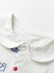 mini bala Navy Style Baby Romper – Skin-Friendly Fabric – Summer New Design - White and Blue - View 6