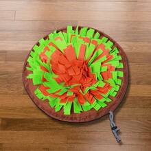 BJAYPET 1pc Pet Snuffle Mat With Drawstring, Green Grass Smell Training Mat For Dog Food Hiding & Scent Activity, Intelligence & Stress Relief Toy - Pink - View 18