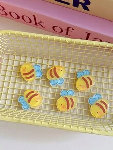 10个装可爱卡通蜜蜂发夹女童甜美刘海儿童学生发夹 - 彩色 - 查看 4
