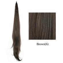 Soowee, cola de caballo de capas largas, extensión de cabello sintético, cola de caballo rubia, coletas de pelo flexibles, postizos HHJE - 6 - Ver 13