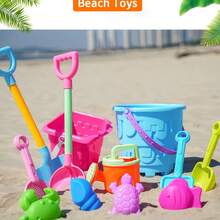Juego de juguetes de playa con pala de arena grande, cubeta y herramientas de excavación - colores surtidos - Multicolor - Ver 6
