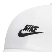 Nike 男女通用 U NK CLUB CAP U CB FUT WSH L 帽子，弧形帽檐帽，FB5368-100 - 白色 - 查看 4