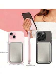 磁吸式手机卡包，搭配 MagMag 磁吸式钱包配件，兼容 16/15/14/13/12 Pro/Pro Max/Plus/Mini 系列手机壳，女士钱包，迷你钱包，手提包，MagWallet 卡包，Magsafe 磁吸式钱包