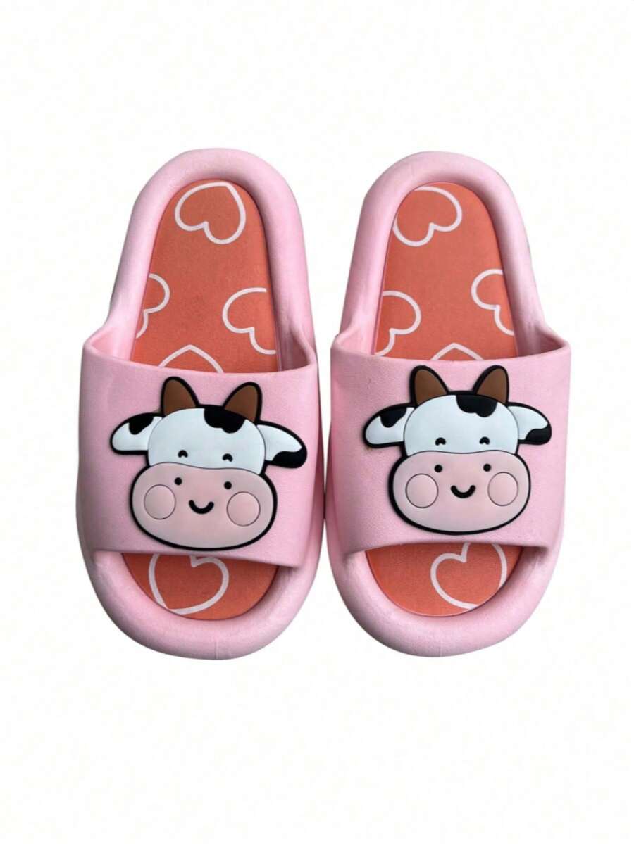 Sandalias de Vaca Estampado Interno Rosa - Rosa - Ver 1