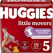 Huggies Size 4 Diapers, Little Movers Baby Diapers, Size 4 (22-37 Lbs), 150 Count, Packaging May Vary