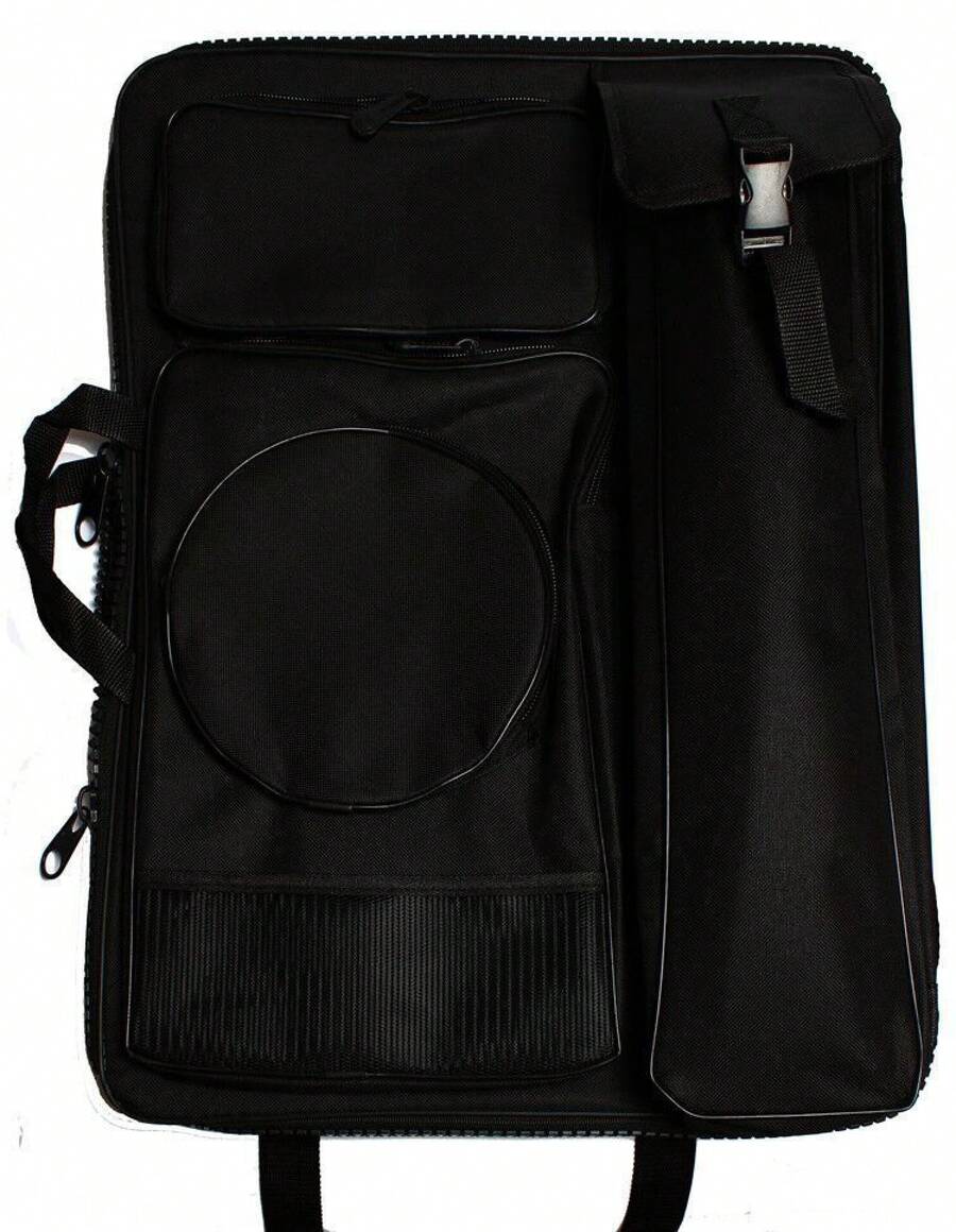Malta Multi-Functional Sketch Portable Double-Shoulder Art Drawing Bag Waterproof Small Zipper Drawing Bag - Black - View 1