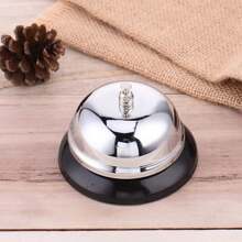 Call Bell 3.3 Inch Diameter With Metal Anti-Rust Construction, Ringing, Desk Bell Service Bell Hotels, Schools, Restaurants, Reception Areas, Hospitals, Warehouses(Silver)