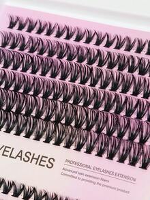 240pcs 8-16mm Mixed Faux Mink Eyelash Extensions, 12 Rows Waterproof & Voluminous To Enhance Eyes For Daily Makeup Or Outings