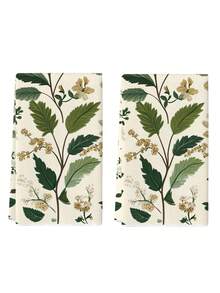 2pcs Lemon Pattern Super Absorbent Microfiber Dishcloths, Soft Quick Dry, Suitable For Baking, Cooking And Cleaning, Applicable For Home Kitchen And Dining, Kitchen Supplies - Green - View 4