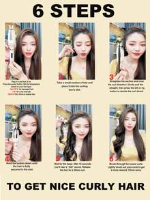 PinkSings 1-klicks automatisk locktång, 28 mm pipa, dubbelriktad automatisk lockning, 4 temperaturlägen, negativ jongenerator, smart timer och sensor, automatisk avstängning, bästa julklappen