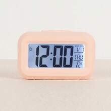 1pc Multifunctional Student Mini Digital Alarm Clock, Desktop LED Backlight Display With Time, Temperature, Calendar, Timer For Kitchen Home Decor Back To School Room Decor School Supplies