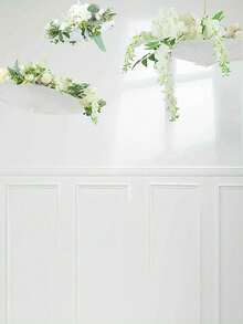 6 件/1 件白纸伞 - 木质手柄，无需电源或羽毛，非常适合婚礼、拍照、化妆、派对、海滩装饰。 - 彩色 - 查看 3