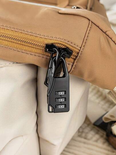 Luggage Password Security Lock - Zinc Alloy Mini Padlock, Reusable Password, Suitable For Luggage, Briefcase, Handbag, Backpack, Storage Cabinet, Tool Cabinet, Etc. Luggage Lock, Password Lock, Travel Essential, Anti-Theft, Protect Your Property Safety.