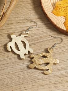 新款波西米亚复古手工椰子壳耳环，时尚百搭