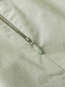女童无袖连衣裙和灯笼裤套装 - 俏皮荷叶边设计 - 柔软夏季两件套 - 土灰綠 - 查看 5
