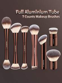 MAANGE 7 pezzi/13 pezzi/20 pezzi Set di pennelli trucco professionali in alluminio con custodia porta cosmetici. Include: pennello per fondotinta, pennello per fard, pennello per cipria libera, pennello per ombretto, pennello per illuminante, pennello per ombra del naso, pennello per contouring, pennello per sopracciglia, pennello per labbra, pennello per ciglie. Set di pennelli trucco da viaggio, set di pennelli, kit di pennelli trucco, set di pennelli make up, set di make up completo, set di pennelli trucco, kit di trucco completo, set di pennelli, set di pennelli trucco, set regalo di trucco, set