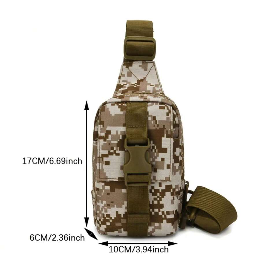 Chest Bag  Shoulder Bag Men Outdoor  Camouflage Camping Travel Hiking Hunting Crossbody Bag - Desert Camouflage - View 1