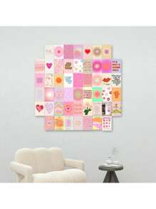 50 Pieces Of Aesthetic Image Wall Collage Set, Personal Photos Of Youth University Dormitories, Postcard Set, Collage Set, Decoration Of Youth Dormitories, Fashionable Urban Landscape, Beautiful Pictures