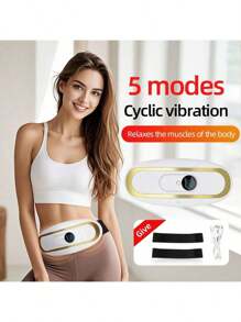 RAF 1 Portable Home Use Waist Massager - Relieves Fatigue, Heating & Vibration Massage, Ideal Gift For Parents1 Portable Home Use Waist Massager - Relieves Fatigue, Heating & Vibration Massage, Ideal Gift For Parents (White/Green)