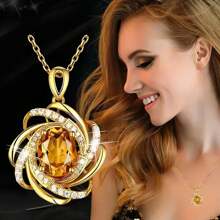 1 Stück modische, elegante Spiralblumen Damen Anhänger Halskette Sterling Silber, erlesenes Valentinstags-Hochzeits-Brautschmuck-Geschenk