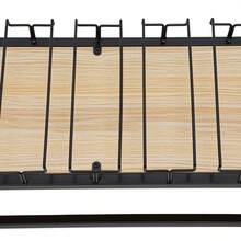 Mensola sospesa vintage, porta bicchieri da vino, mensola da soffitto, barre portabottiglie, portabottiglie da 110 cm