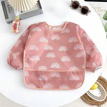1/5pcs Children Long Sleeve Feeding Bibs, Baby Feeding Aprons To Prevent Soiled Clothes - Multicolor - View 14