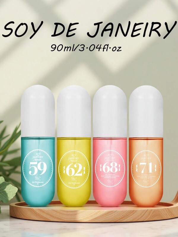 90ml Brazilian Tropical & Sea Breeze Air Freshener Spray - Long-Lasting Home Fragrance, Large Size Exquisite Digital Design, Perfect Festive Gift Idea