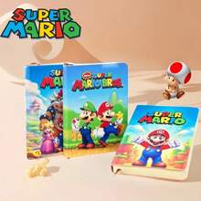 SuperMario 1 Set mit 3 Mini-Taschennotizbüchern aus Kunstleder mit 2 dazu passenden Kugelschreibern - tragbare Mini-Notizbücher mit je 100 Blatt, 100 Seiten, Lesezeichen, verschiedene Stile, kreative Mehrfarbstifte - geeignet für Reisen, Büro, Schule, Buchhaltung, Mini-Taschennotizbücher und zum Mitschreiben, Partygaben, Schulmaterial, Schulanfang