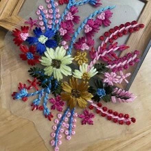 20/10/5/2pcs Vivid Multicolor 3D Floral Embroidered Patches - DIY For Clothing, Bags, Shoes, Weddings, Jeans Etc. - Sewing Style, Wedding Embroidery | Vibrant Embroidery | Fine Stitching, Embroidery Supplies