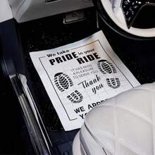500Pcs Paper Floor Mats For Cars Disposable White Automotive Floor Mats Kraft Paper Waterproof Car Foot Pads Protective Papers Thank You Mats For Car Detailing Auto Dealership 20" X 16" - as pic - View 4