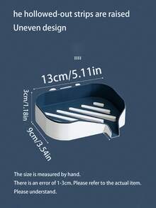 1块壁挂式香皂架。家用浴室收纳架，带沥水功能。家用香皂架，无需钻孔，带沥水架。浴室高端新款香皂架。浴室双层收纳架。返校季