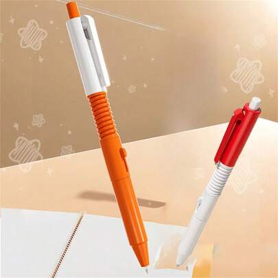2pcs Fun Water Jet Pens - Relax & Prank Tool For Students And Office, Durable ABS Material,A Musthave For Student Offi Spoofs,Funny Gifts,Sturdy Structure,Good Gifts