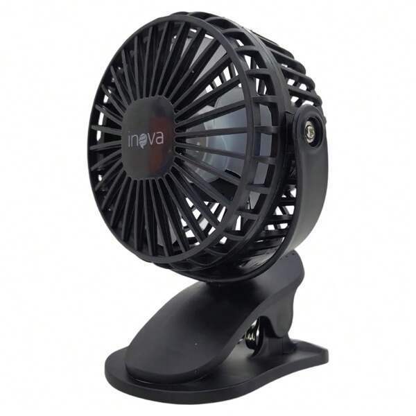 Mini Ventilador Portátil De Mesa Bateria Recarregável Presilha