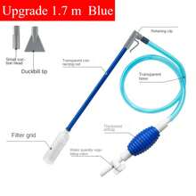 Large Fish Tank Aquarium Siphon Vacuum Gravel/Sand Washing And Water Change Cleaning Tool Kit With Extension Tube  Fish Tank - Blue - View 12