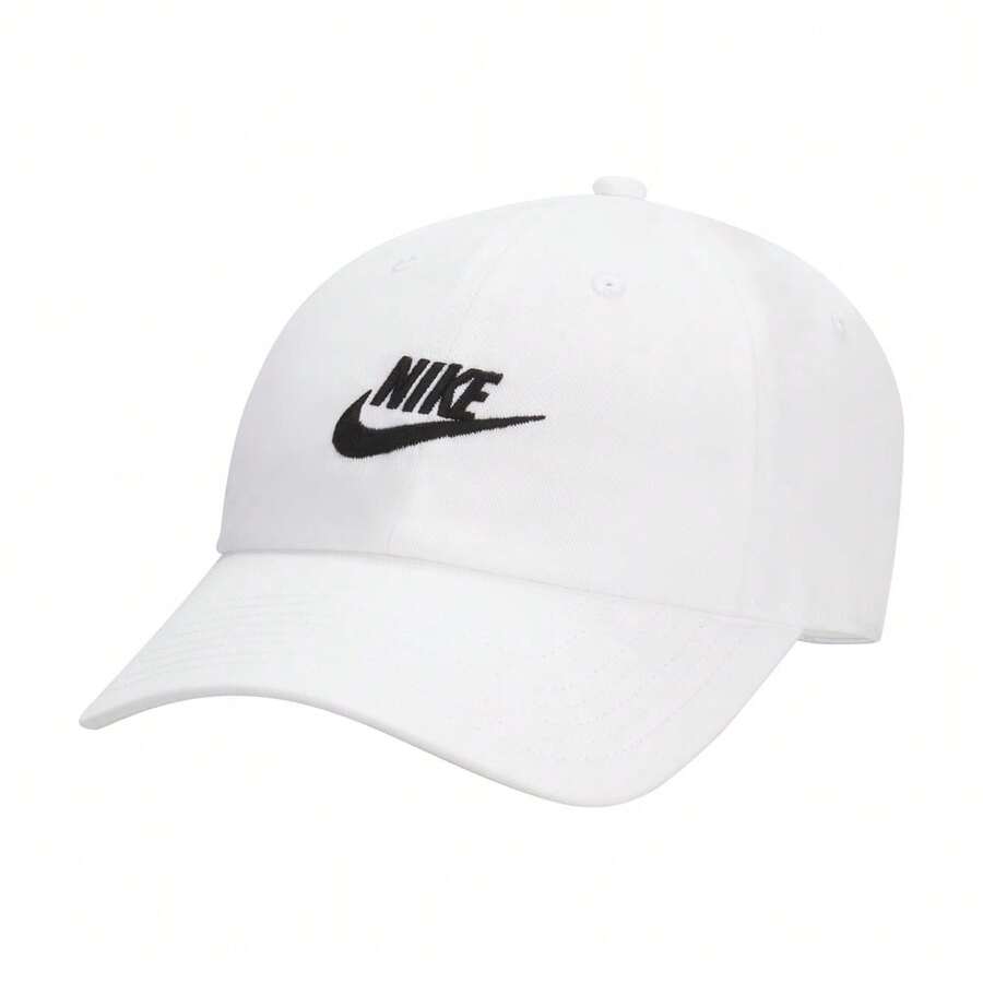 Nike 男女通用 U NK CLUB CAP U CB FUT WSH L 帽子，弧形帽檐帽，FB5368-100 - 白色 - 查看 1
