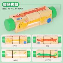 Early Learning Kids Rotating Puzzle Blocks Montessori Twisting Cubes Children Educational Grasp Building Block Wooden Toys Educational Toy Wooden Toys Montessori Toy Wooden Puzzle Building Blocks Early Learning Puzzle Blocks Rotating Twisting Cubes Montessori Wooden Toys Grasp Building Blocks