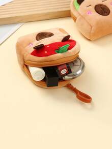 Cartoon Capybara Coin Purse, Plush Storage Bag With Turtle Degu Cute Backpack Pendant