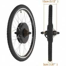 Electric Bike Conversion Kit 26" Rear Wheel Electric Bicycle Motor Conversion Kit 48V 1500W For E-Bike Cycling Hub - Black - View 2