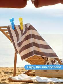 沙滩巾夹、椅子夹、毛巾架、塑料衣夹、挂钩夹 - 預設 - 查看 3
